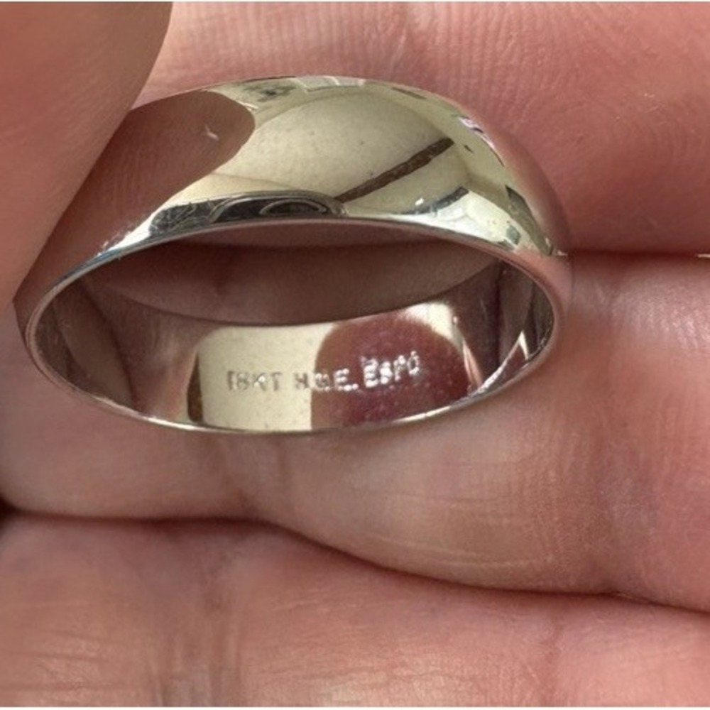 Vintage ESPO Joseph Esposito 18KT HGE Signed Band Ring SIZE 11.5 - Picture 2 of 2